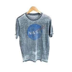 Fifth Sun Size Large (L) NASA Grey Burnout T-Shirt